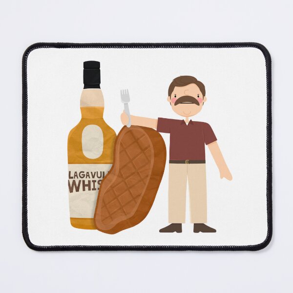 Item preview, Parks and Rec Ron Swanson Whiskey and Steak designed and sold by cutermelon.