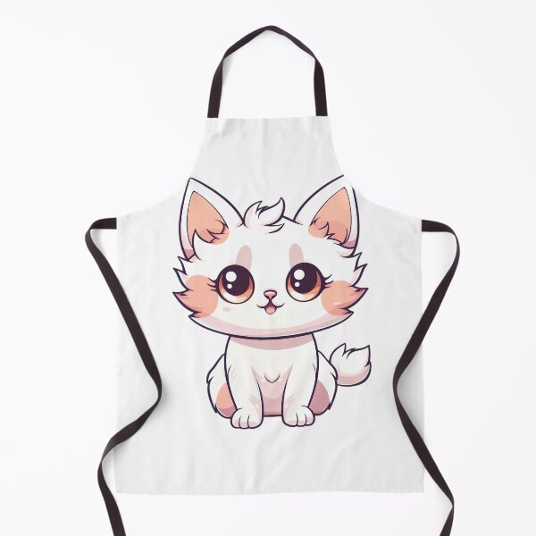 Item preview, Too Cute White Cat - Feline Perfection in Snow Version designed and sold by Neuronexia.