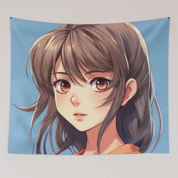 Item preview, Manga Girl Portrait - Stunning Beauty and Expressions designed and sold by Neuronexia.