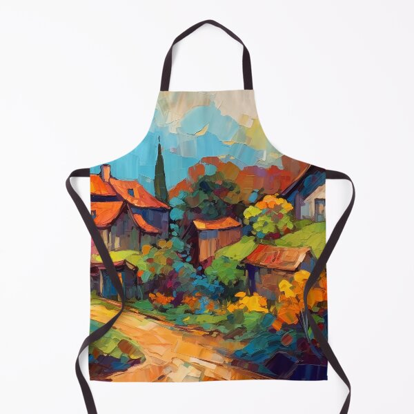 Item preview, Countryside village at sunset designed and sold by Art by Lilia.