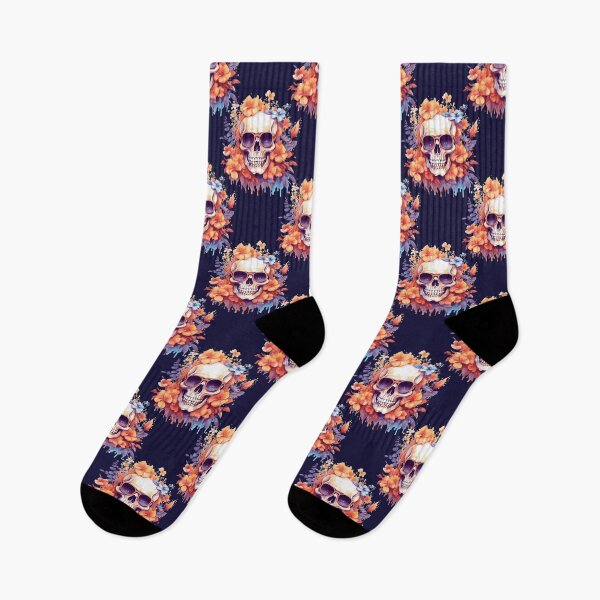 Item preview, Flower Calavera Fiesta: Day of the Dead Skull designed and sold by KarolusP.