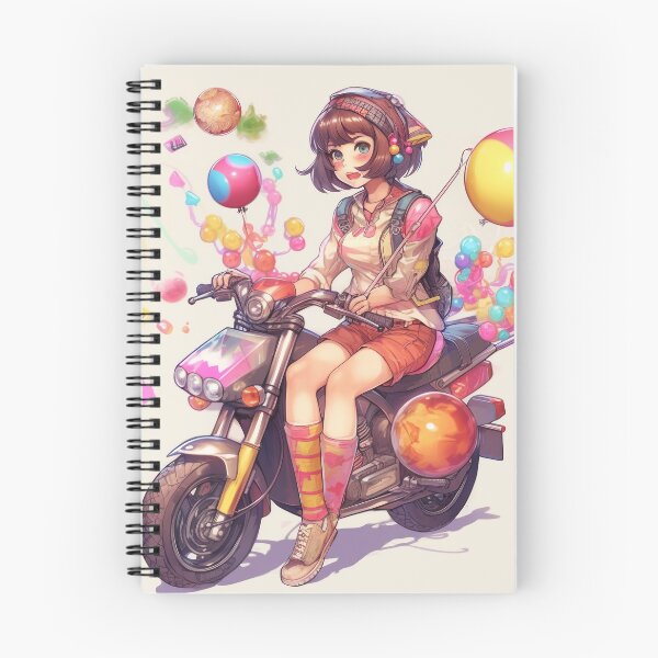 Item preview, Cute Biker Girl - Manga Style Niji designed and sold by Istarfal.