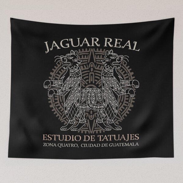 Item preview, Jaguar Real (Royal Jaguar) Mayan Design, Tattoo Studio, Guatemala City designed and sold by Proverbial Wisdom Design.