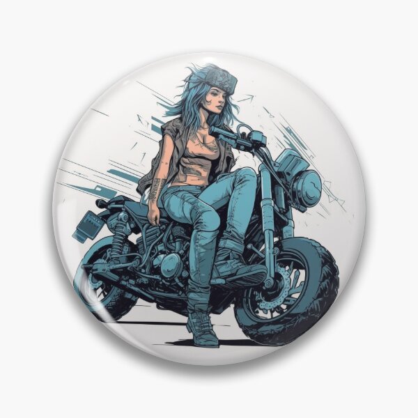 Item preview, Biker girl - swoosh style designed and sold by Istarfal.