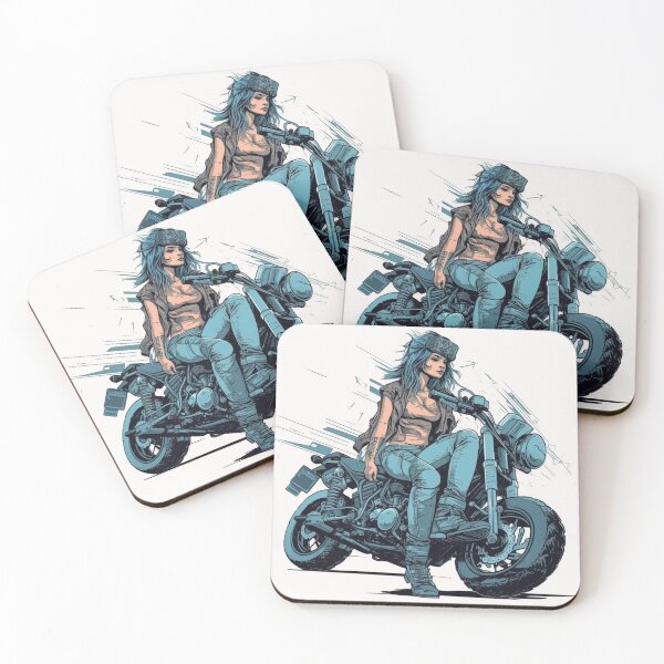 Item preview, Biker girl - swoosh style designed and sold by Istarfal.