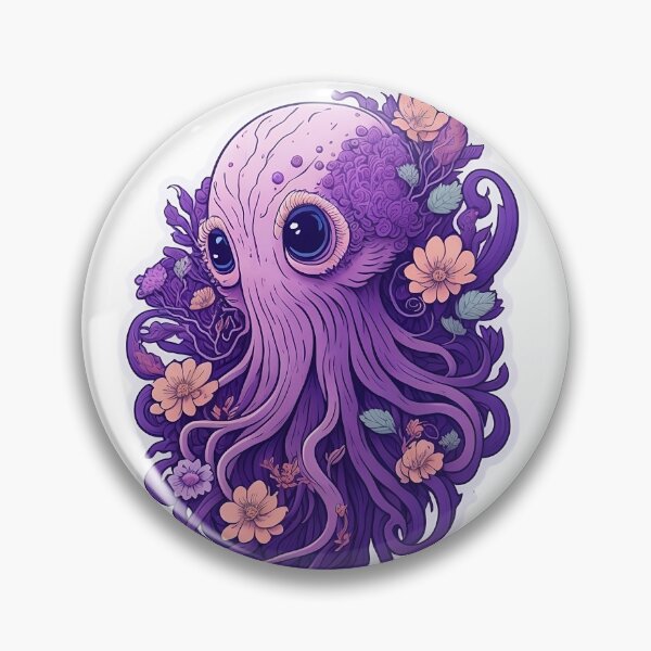 Item preview, Cute big eye octopus floral designed and sold by Trendsecne.