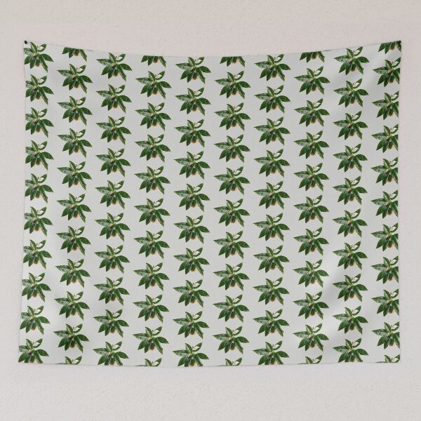 Item preview, Peace lily in an orange vase original artwork designed and sold by paragonDesign28.