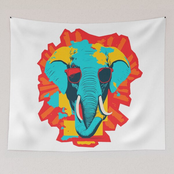 Item preview, Funky Elephant designed and sold by VectorWarehouse.