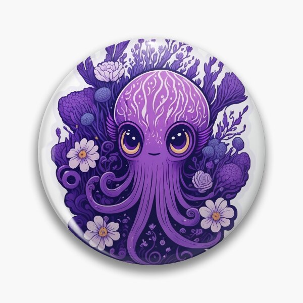 Item preview, Cute little octopus floral designed and sold by Trendsecne.