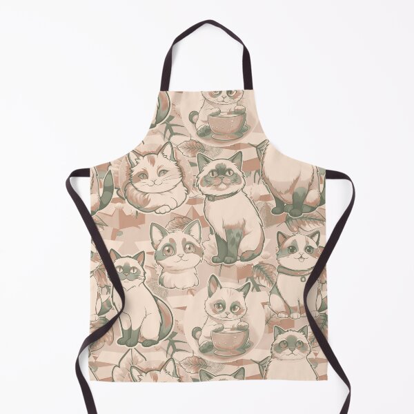 Aperçu de l'œuvre Cat#15 design, Cat fabric design, Cat Mom Gift, Pets, Kids gift, Ideal pet gift, muted neutrals colours créée et vendue par Andimoot.