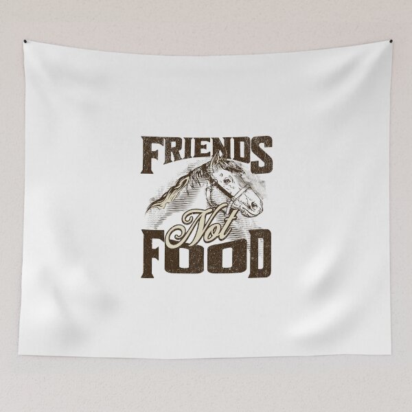 Item preview, Friends not food. Illustration with horse designed and sold by KristinaNEL.