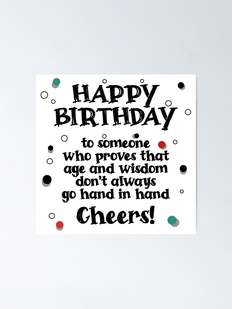 Kopie von Happy Birthday to someone . Poster by MYSUREALWORLD