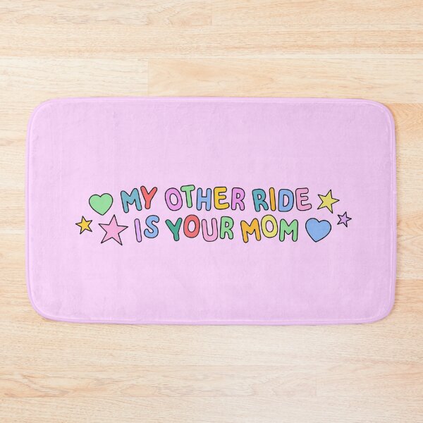 Item preview, My Other Ride is Your Mom Rainbow Typography designed and sold by stoicjimny.