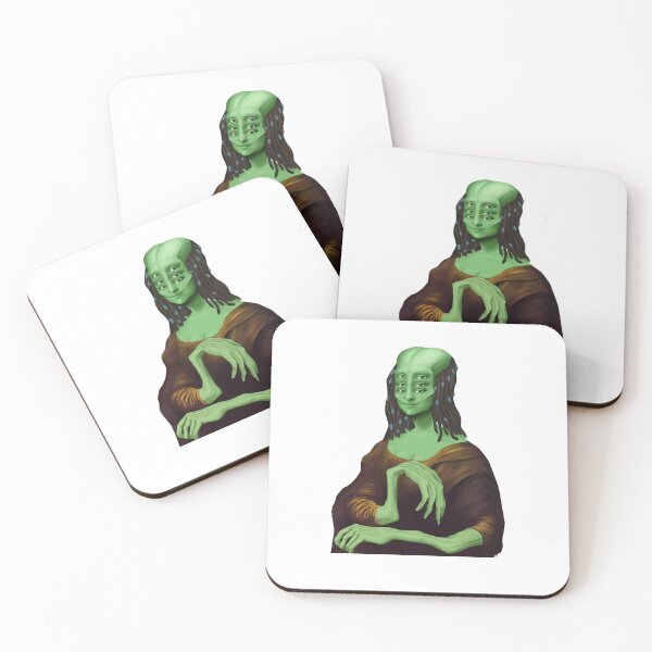 Item preview, Alien Mona Lisa Trendy UFO Sci-Fi Art Lover  designed and sold by The Junto Shop.