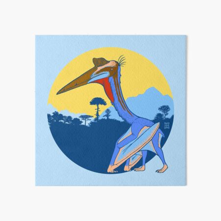 Pterosaur Sunset (Light Version) Art Board Print