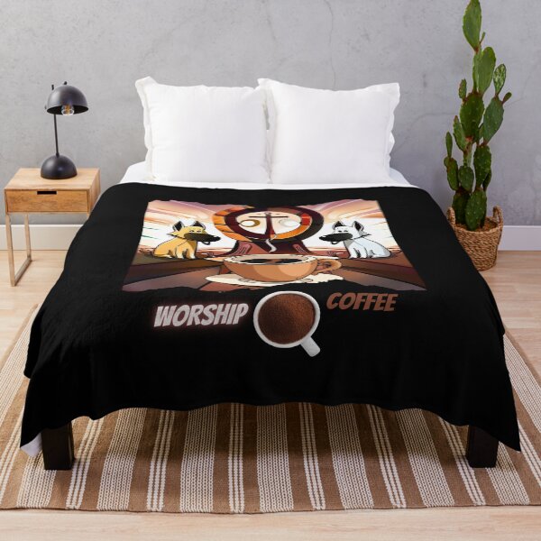 Item preview, Worship Coffee Classic, funny dog drinking coffee, caffeine, my yorkie designed and sold by Sshmorr.