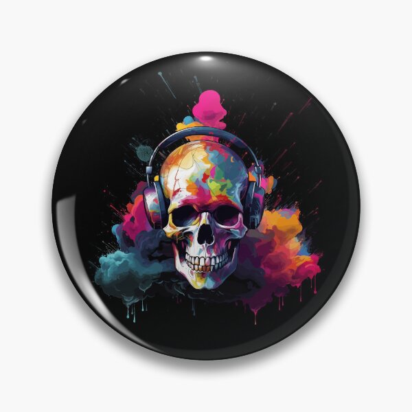 Item preview, Street Art Skull Rainbow Explosion Colorful Skull Art designed and sold by BrobocopPrime.