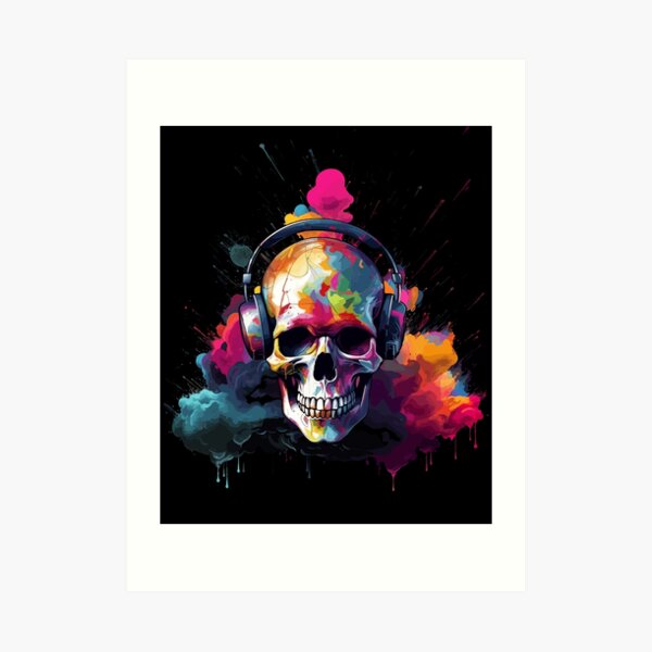 Oil Field Disaster skull painting Pop Art Street Art Graffiti