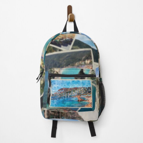 Item preview, Greetings from Monterosso al Mare in Cinque Terre Vintage style retro souvenir designed and sold by DeveloperProp0.