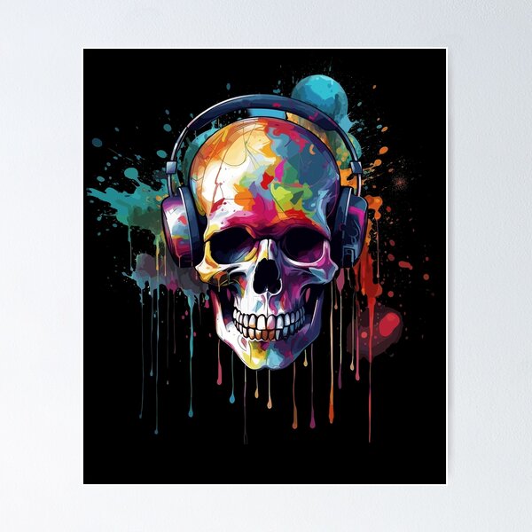 Oil Field Disaster skull painting Pop Art Street Art Graffiti