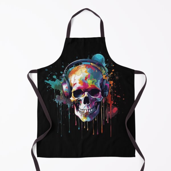 Item preview, Colorful Skull Paint Explosion Graffiti-Inspired Street Art designed and sold by BrobocopPrime.