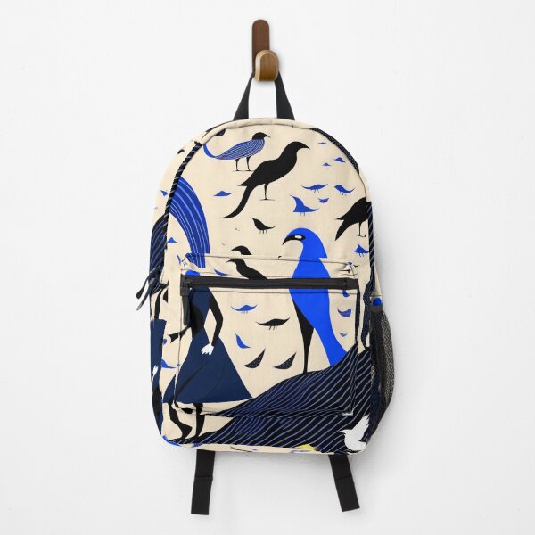 Item preview, Blue harmony: creative encounters between humans and birds designed and sold by NDArtistShop.