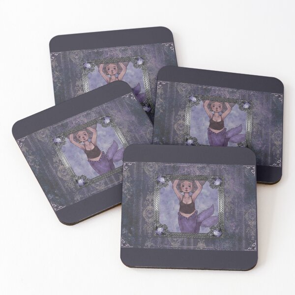 Item preview, Amethyst Mermaid (card design) designed and sold by nonsenseflower.