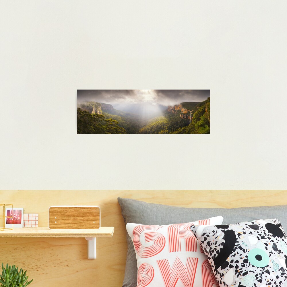 Govetts Leap Awakens, Blue Mountains, New South Wales, Australia Photographic Print