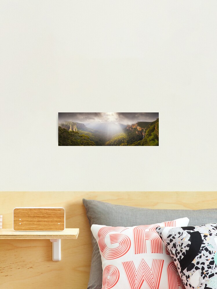 Thumbnail 1 of 3, Photographic Print, Govetts Leap Awakens, Blue Mountains, New South Wales, Australia designed and sold by Michael Boniwell.