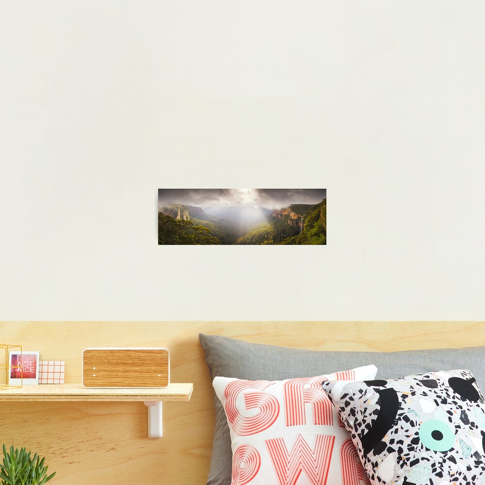 Govetts Leap Awakens, Blue Mountains, New South Wales, Australia Photographic Print