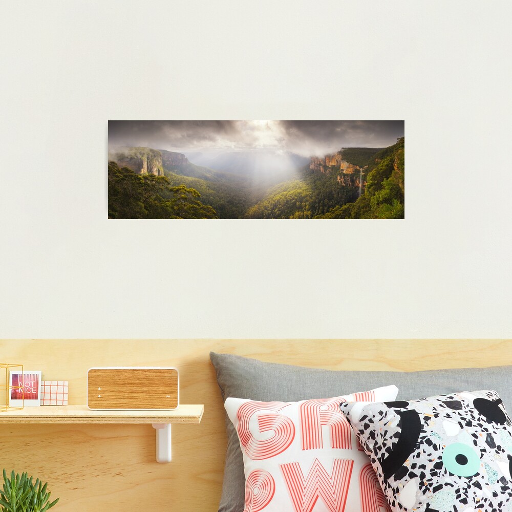 Govetts Leap Awakens, Blue Mountains, New South Wales, Australia Photographic Print