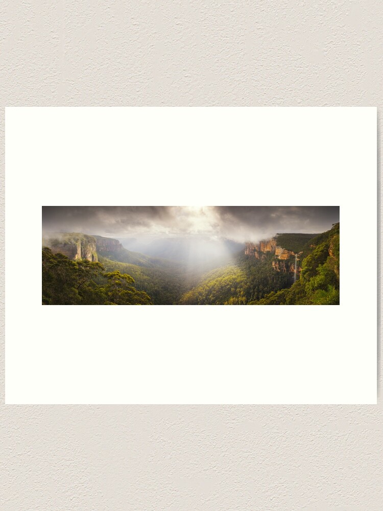 Alternate view of Govetts Leap Awakens, Blue Mountains, New South Wales, Australia Art Print