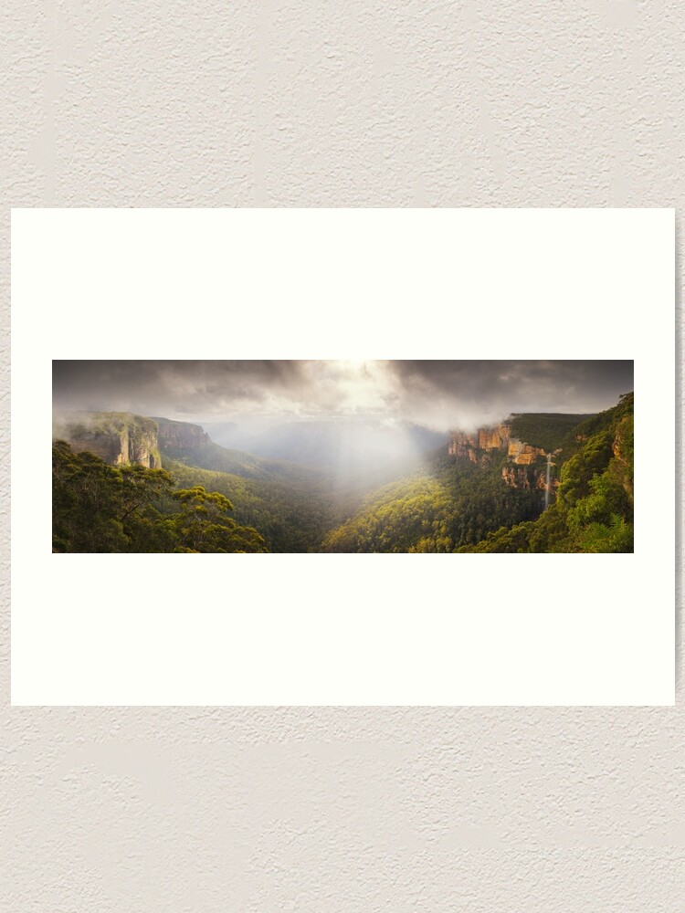 Alternate view of Govetts Leap Awakens, Blue Mountains, New South Wales, Australia Art Print