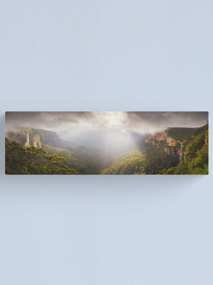 Alternate view of Govetts Leap Awakens, Blue Mountains, New South Wales, Australia Canvas Print