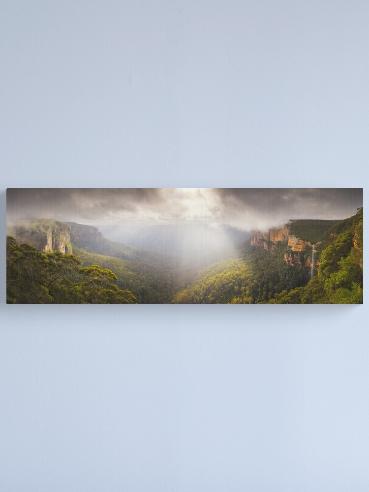 Alternate view of Govetts Leap Awakens, Blue Mountains, New South Wales, Australia Canvas Print