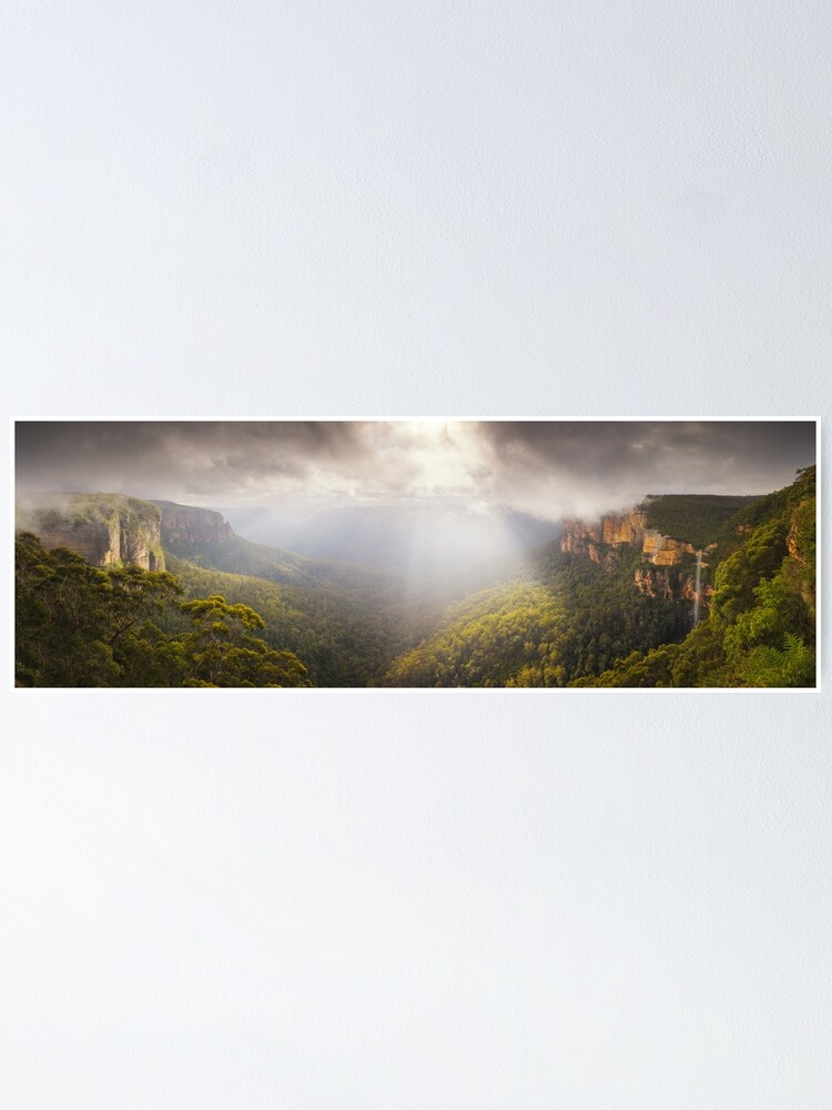 Alternate view of Govetts Leap Awakens, Blue Mountains, New South Wales, Australia Poster