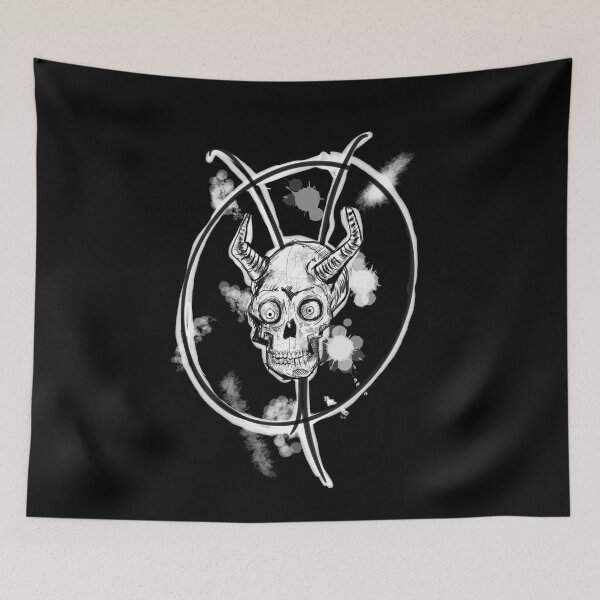 Item preview, Creepy demon punk metal band logo designed and sold by SilentlyRob668.