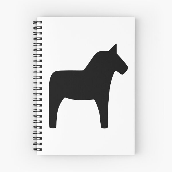 Item preview, Dala Horse black and white designed and sold by Corduroy9.