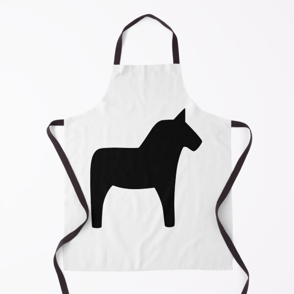 Item preview, Dala Horse black and white designed and sold by Corduroy9.