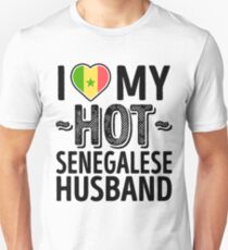 I Love My HOT Senegalese Husband - Cute Senegal Couples Romantic Love T-Shirts & Stickers Unisex T-Shirt