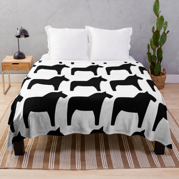 Item preview, Dala Horse black and white designed and sold by Corduroy9.