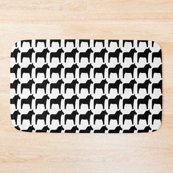 Item preview, Dala Horse black and white designed and sold by Corduroy9.