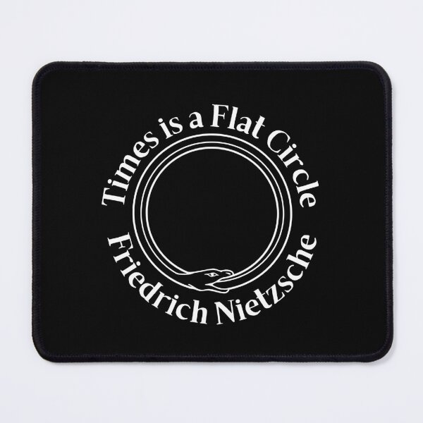 Item preview, Friedrich Nietzsche Time Is a Falt Cirkle Snake Design designed and sold by Cleanthes.