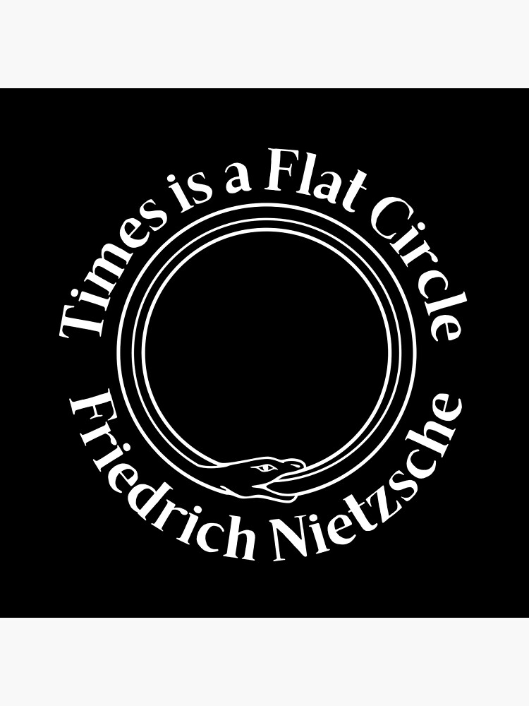 Friedrich Nietzsche Time Is a Falt Cirkle Art Print for Sale by Cleanthes