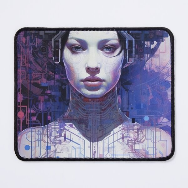 Item preview, AI Art | Woman - Cyber Painting #07 designed and sold by Fractal-Graphic.