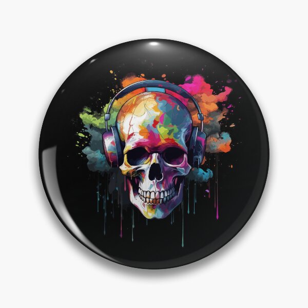 Item preview, Skull Explosion Colorful Paint Cloud Graffiti Street Art designed and sold by BrobocopPrime.