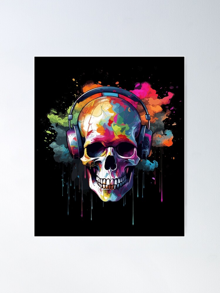 Oil Field Disaster skull painting Pop Art Street Art Graffiti