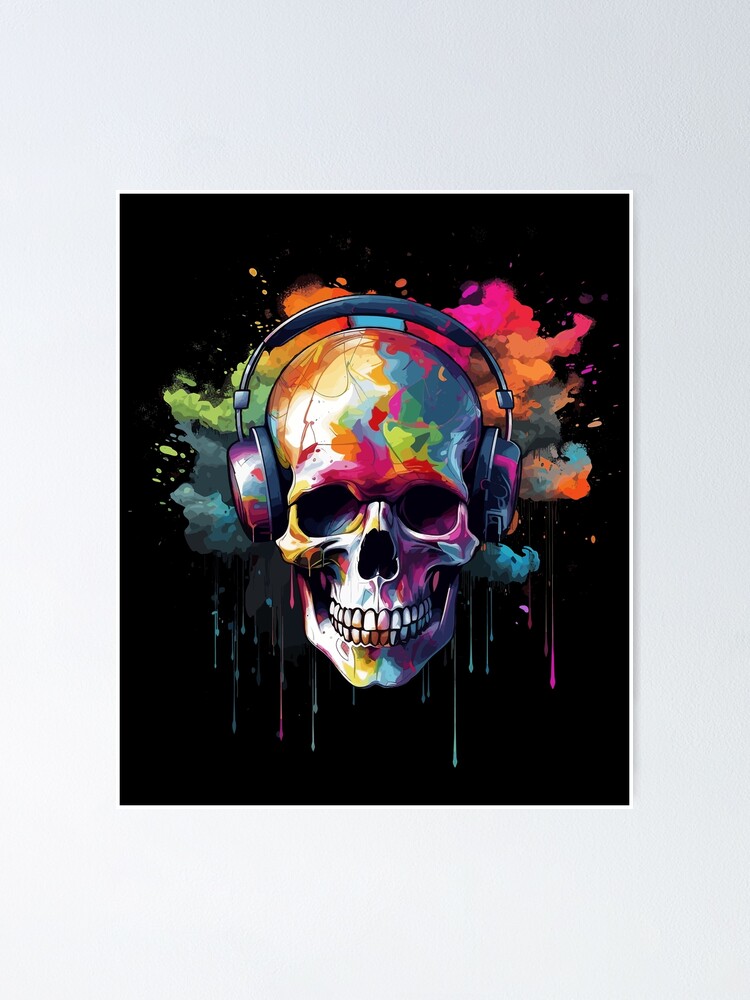 Oil Field Disaster skull painting Pop Art Street Art Graffiti