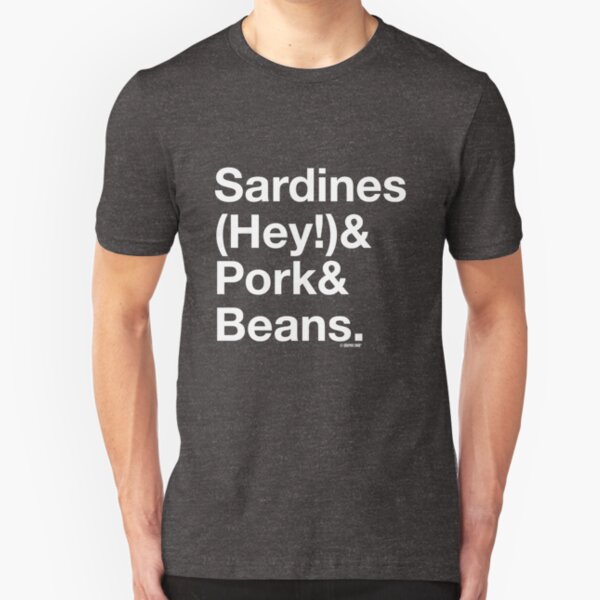 Sardines & Pork & Beans Slim Fit T-Shirt