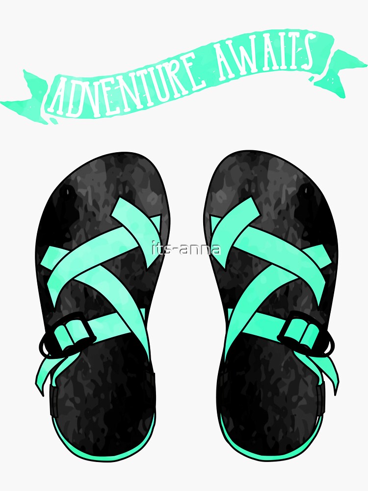 Mint Green Chacos Sticker